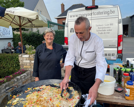 Super lekkere paella van Moeyaert Catering