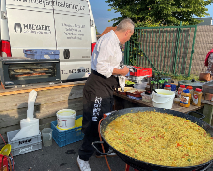 Super lekkere paella van Moeyaert Catering